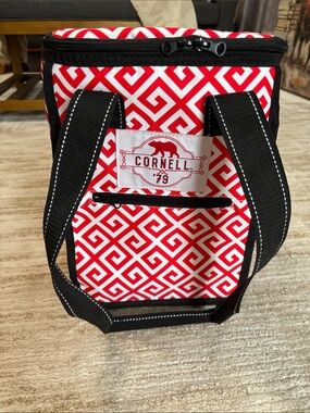 NWOT Scout Brand Cornell ‘79 Red & Black Geometric Pleasure Chest Soft Cooler